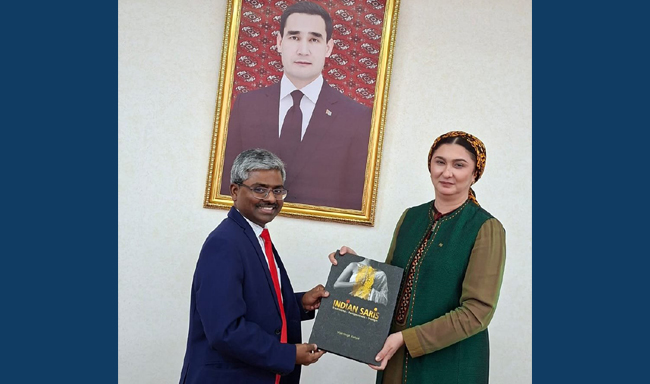 Ambassador met Deputy Minister of Foreign Affairs of Turkmenistan, Ms. Myahri Byashimova (31 October 2025)