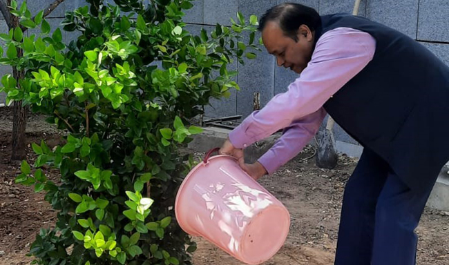 Embassy organized tree plantation campaign at Chancery premises on World Ozone Day (16 September 2025)
