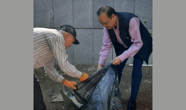 Embassy  organized a special cleanliness drive in the Chancery premises (17th September 2025)