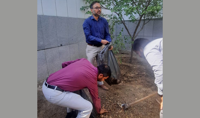 Embassy  organized a special cleanliness drive in the Chancery premises (17th September 2025)