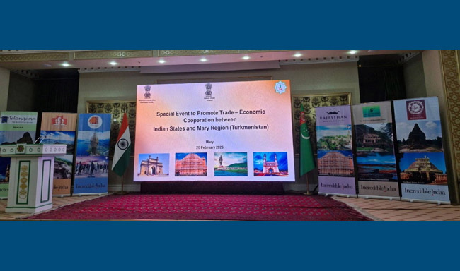 Embassy of India organized a Special Event in Mary to further strengthen trade-economic cooperation between Mary Region of Turkmenistan and various Indian States.