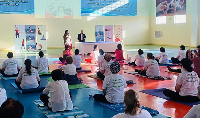 Embassy of India organized a Yoga master class on the occasion of  Women's day on 7 March 2025.