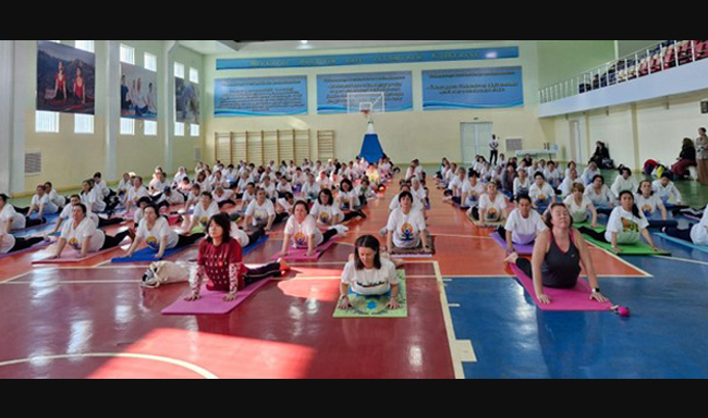 Embassy of India organized a Yoga master class on the occasion of  Women's day on 7 March 2025.