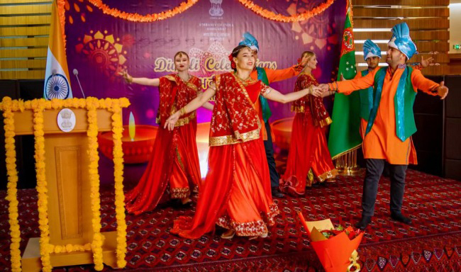 Embassy of India celebrated Diwali in Ashgabat (19th October 2025).