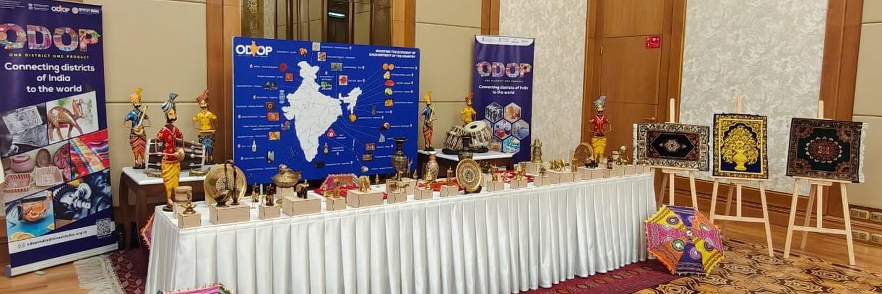 One District One Product (ODOP) display at the Trade-Economic Cooperation event, Ashgabat